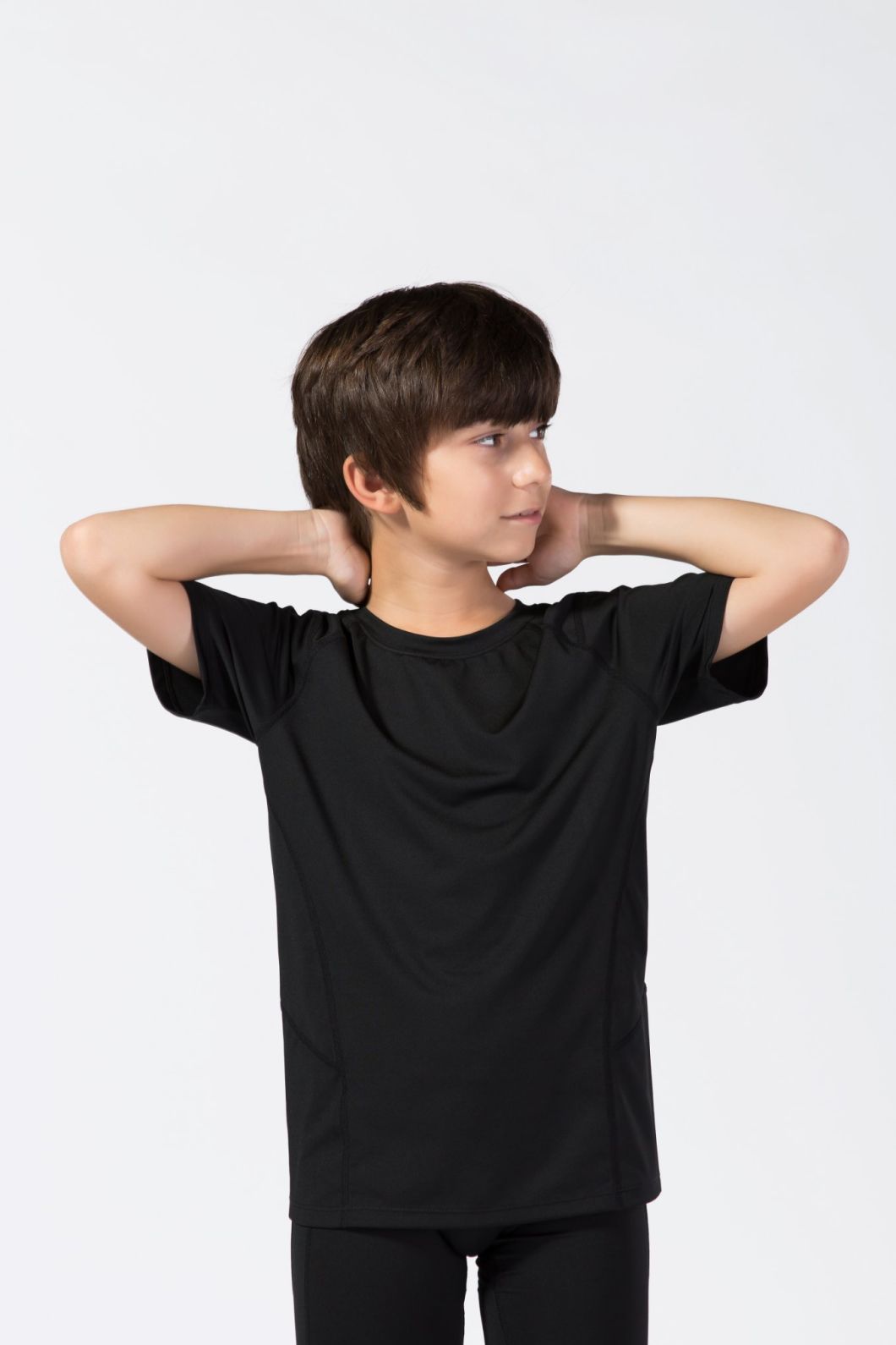 Kid Children Athletic Sportswear Clothes Short Sleeve Sport Polyester Tracksuits Fitness Yoga T Shirt Custom Sizes Print Wear