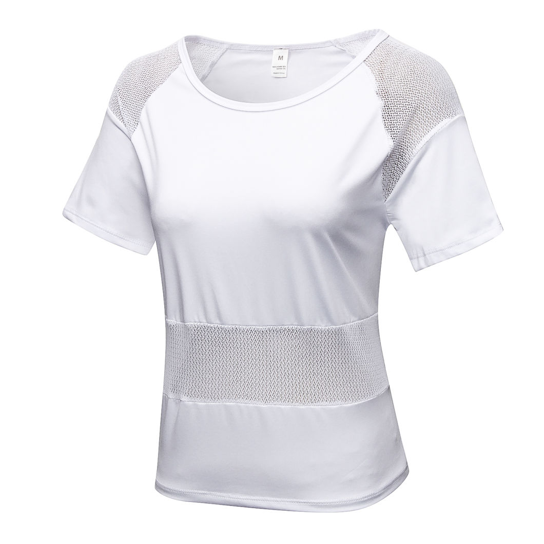 Wholesale Plus Size Women Female Sportswear Activewear Beauty Back Gym Fitness Yoga Clothes Tank Top T Shirt Custom Sport Wear