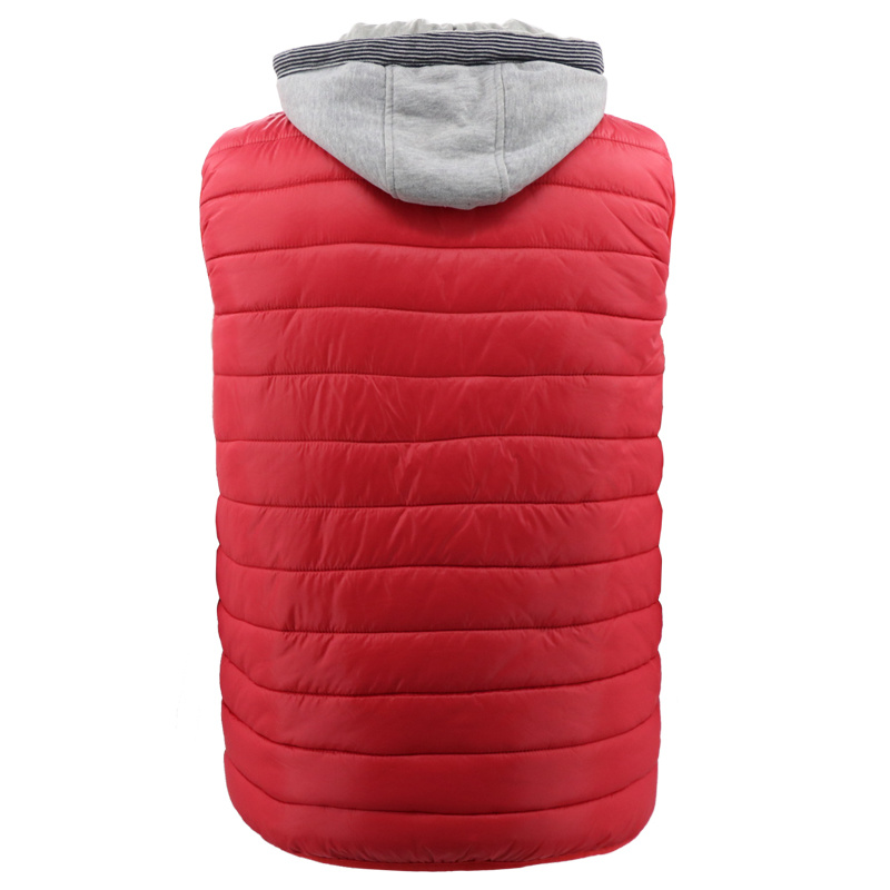 Waterproof Camo Plus Size Down Padding Parka Outdoor Puffer Coat Sleeveless Clothing Winter Wears Jacket Fleece Hoddie Shirt Red Vest for Men Manufacturer