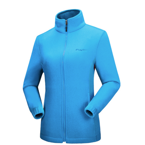 Wholesale Custom Zip-up Women's Basic Style Polar Fleece Jacket