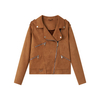 Women's suede jacket, winter coat, fashionable jacket