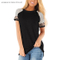 European Women Cotton Polyester Golf Oversized Basic Clothing Black Girl Magic Crop Ttop T Shirt