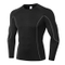 Men Smart Sport Branded Pullover Activewear Tank Top Clothes Football Long Sleeve Yoga Fitness Wear T Shirt Plain Black Clothing