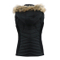 Ladies Quilted Custom Padded Vest Woman Waistcoat Fashion Fur Hoodie Vest Jacket