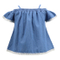 Wholesale Designer Korean Style Trending OEM Elegant Summer Party Wear Boutique Denim Blue Dress Kids T Shirt Clothing Clothes for Baby Toddler Child Girls