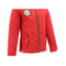 Girls Short Coat Model Activewear Patchwork Hood Red Tracksuit Jacket