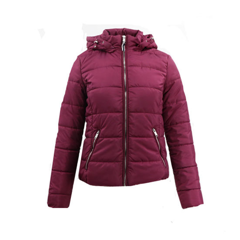 Women Waterproof Jacket Outdoor Red Puffer Bubble Winter Cotton Track Women′s Parka Jacket