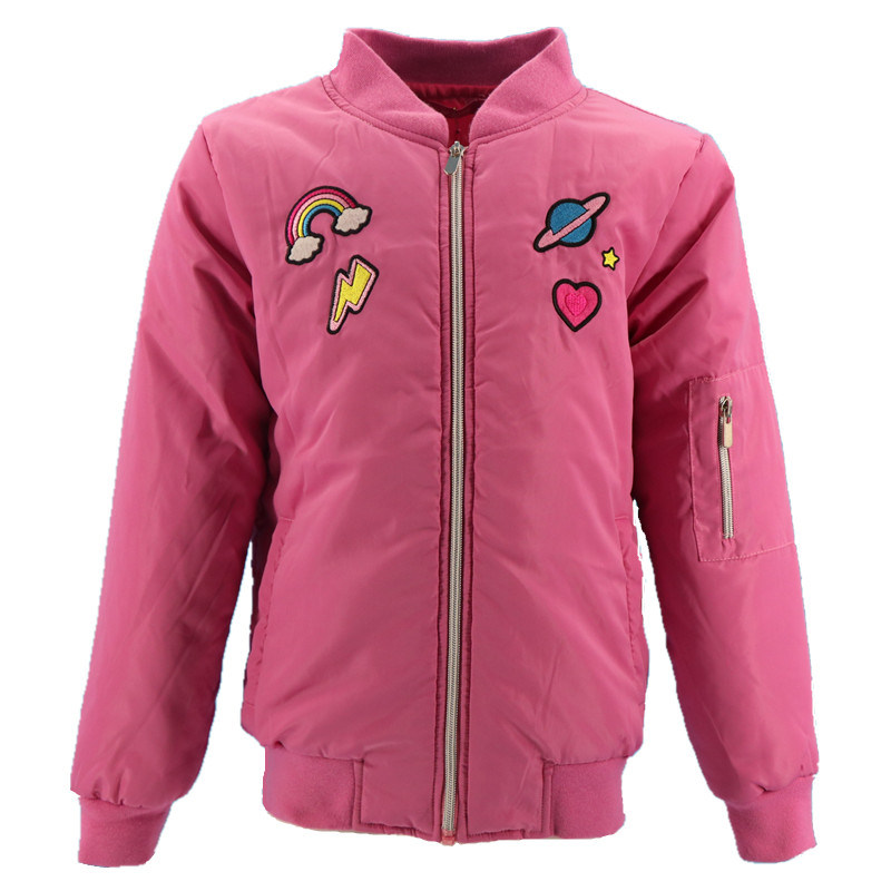 Polyester Soft Shell Children Varsity Korean Top Fashion Style Winter Down Padding Baby Jacket for Winter Kids Girl Latest Design Windbreaker and Manufacturer