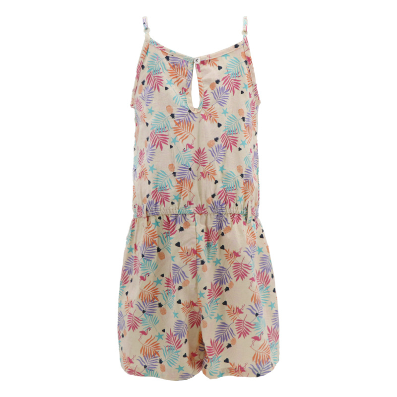 Wholesale Custom Designer Korean Fashion Slim Big Girls Sexy Elegant Summer off The Shoulder Overalls Sleeveless Beach Set Short Jumpsuit