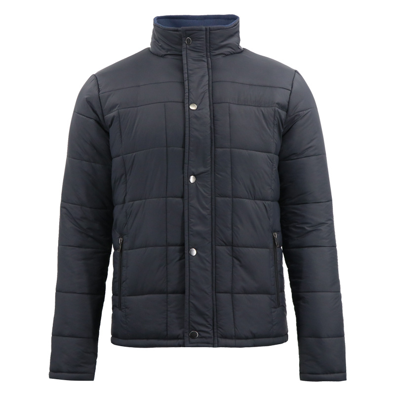 Wholesale Outdoor Men's Ski Long Blazer Down Duck Feather Heavy Winter Blue Polar Fleece Jacket