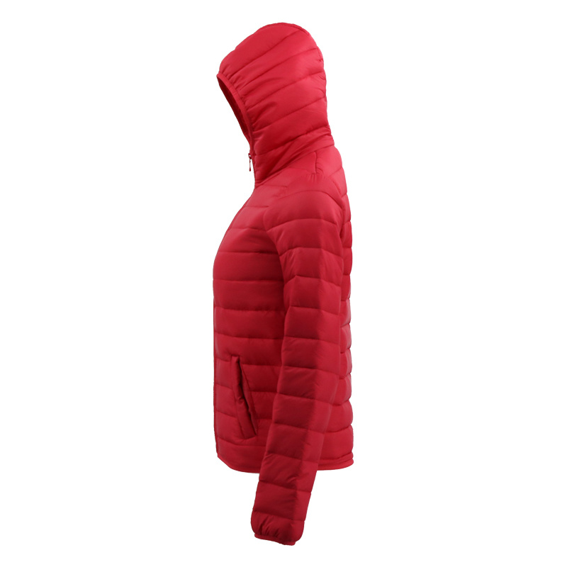 Womens Parka Down Coat Winter Jacket Ladies Puffer Red Coat with Hoodie Padding Jacket
