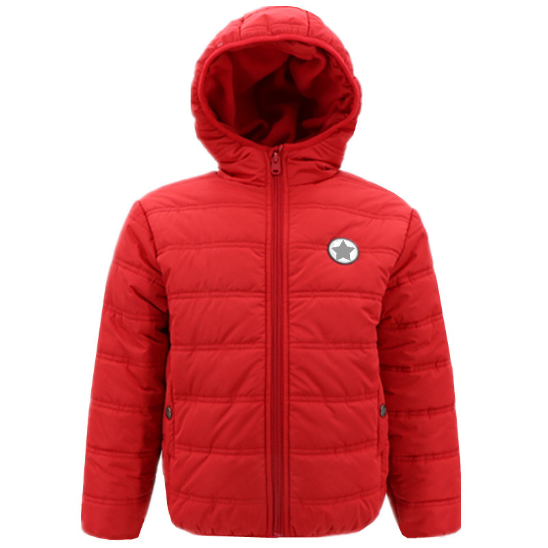 Wholesale New Design Outfits Boutique Winter Warm Clothes Clothing Dresses Red Parka Padded Down Zipper Coat for Toddler Little Children Kids Baby Boys Girls
