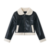 Women's PU jacket, winter coat, fashionable jacket