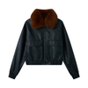 Women's PU jacket, winter coat, fashionable jacket