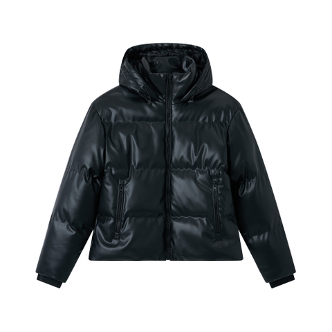 Women's PU jacket, winter coat, fashionable jacket
