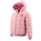 Import High Quality Manufacture Custom Coat With Embroidery Pink Windbreaker Fur Winter Fashion Children Jacket Hoodie Bomber Clothes For Kids Baby Toddler Girl