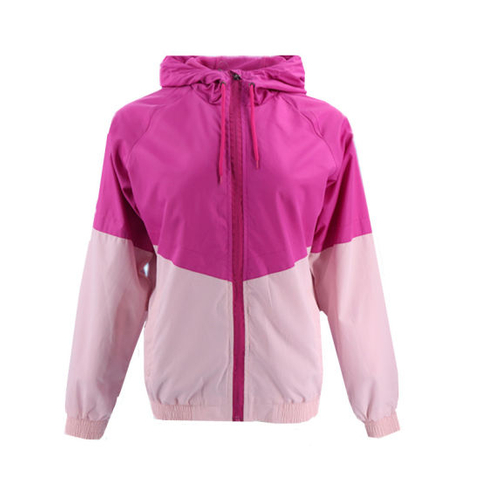 Fashion Latest Designer Windbreaker Outdoor Custom Woven Polyester Softshell Winter Sports Pink Hooded Factory Quality Women Bomber Jacket