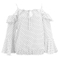 Ladies Tops Latest Design Office Wear White Long Sleeve Blouse Spring New Design Normal Polka DOT Print on Blouse