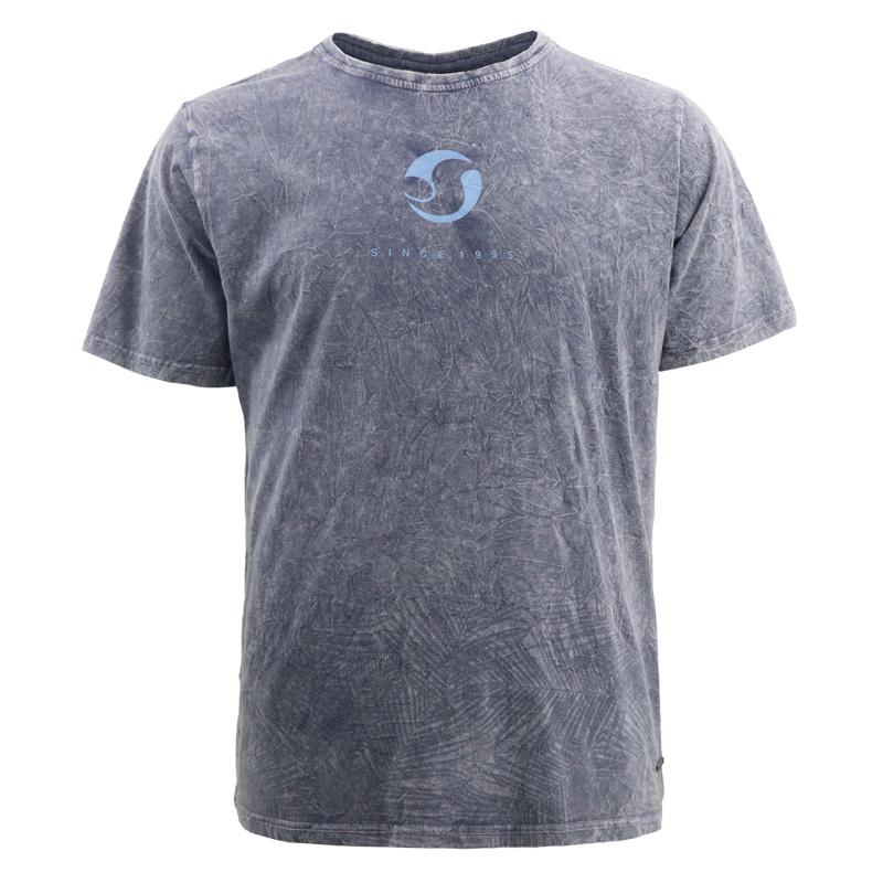 Fashion Plain Cotton Denim Tye Dies Dirty Washing Custom OEM Print Golf Running Gym Sportswear Fitness T Shirt Wholesale for Men Tracksuit Custom Design