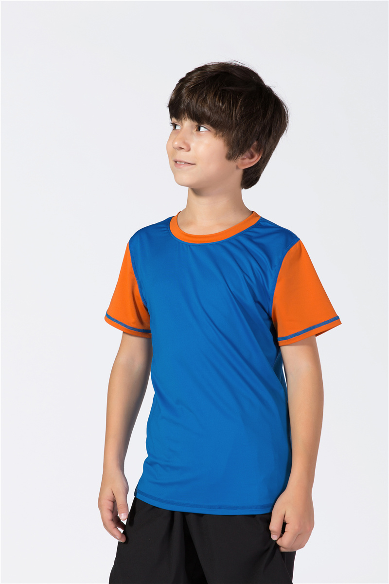 Children Urban Korea Custom Personalised Kids Tracksuits Athletic Cycling Fitness Workout Clothes Tshirt Boys Short Sleeve