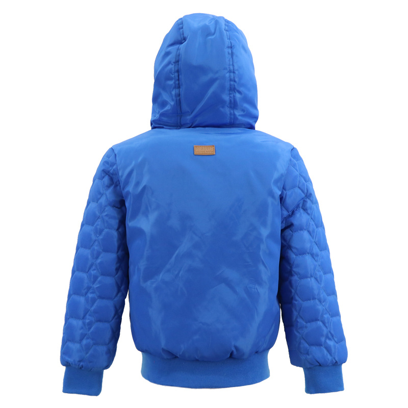 Stylish One Sequin Varsity Bomber Ski Winter Cotton Down Dress Wear Clothes Padding Parka Jacket for a Infant Baby Boys Kids Child Children's