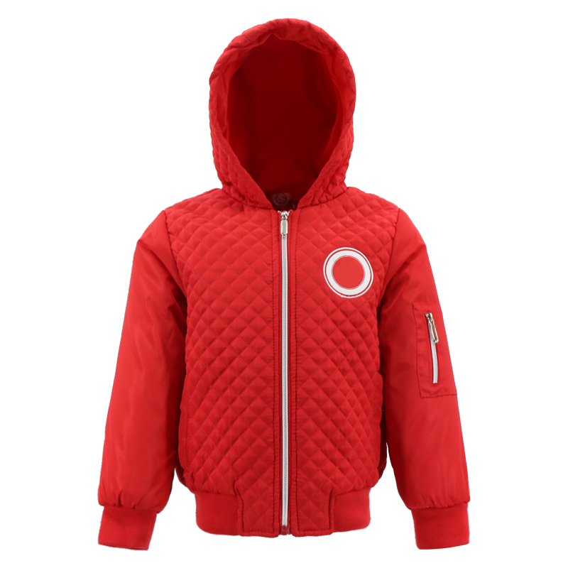 Kids Clothing Boy Baby Clothes Boy Jacket Red Hoodie Coat 12 Months Custom Parka Fleece Jacket