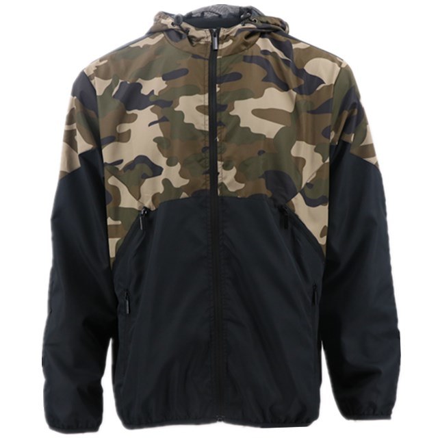 Brazilian Camouflage Color Combination Tracksuit Custom Gym Clothing Activewear Supplier Apparel 100% Polyester Hoodie Brand Sports Competition Jacket for Wear