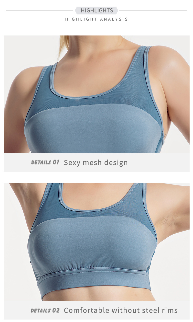 Ladies Clothes Yoga Apparel Wholesale Sports Fitness Wear Clothes Bra Gym Crop Supplier Fashion Activewear Vest Underwear Top for Women Training Sport Custom