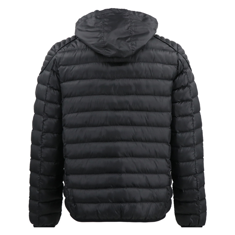 Wholesale Mens Black Duck Down Winter Long Black Aviator Padded Jacket