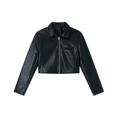 Women's PU jacket, PU coat, fashionable coat 