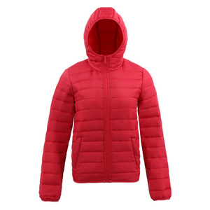 Womens Parka Down Coat Winter Jacket Ladies Puffer Red Coat with Hoodie Padding Jacket