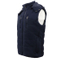 Navy Padded Cotton Motorcycle Vest Polyester Golf Outdoor Winter Down Detachable Fleece Hood Jacket Without Sleeves Blue Color Sleeveless for Men OEM