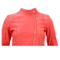 Latest Design Leather Sexy Red Winter Artiticial Fancy Motorcycle Fine Women Jacket