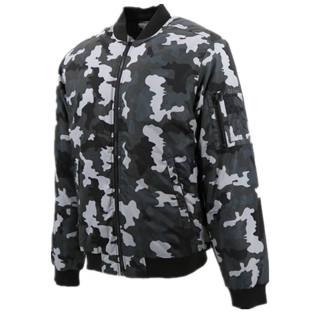 Light Weight Oversized Flight Military Bomber Outdoor Camo Hunting Army Camouflage Style Puffer Jacket for Men Unique Design Softshell Hoody Windbreaker Coat