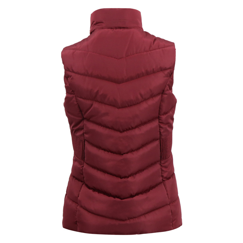 Wholesale Puffer Women Sleeveless Vest Fight Floral New Design Fashion Red Bomber Jacket