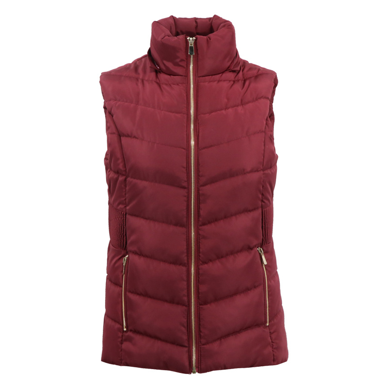 Wholesale Puffer Women Sleeveless Vest Fight Floral New Design Fashion Red Bomber Jacket