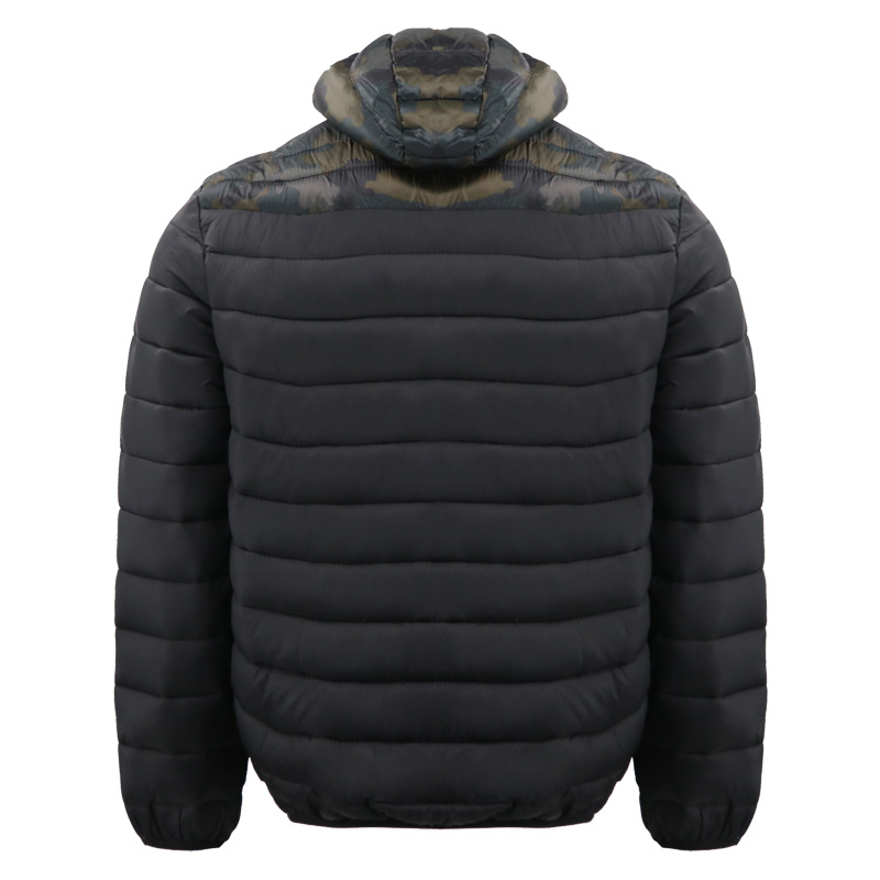 Wholesale High Quality Men's Casual Camo Hoodies with Zipper Coat Long Waterproof Parka Men Padding Jacket