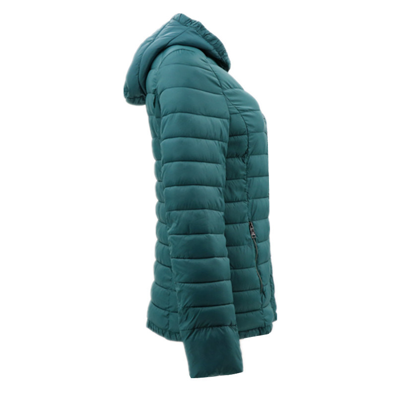 Women Jacket Latest Design Plus Size Nylon Waterproof Rain Clothing Hood Green Cotton Padded Coat Chinese Tradition For Winter