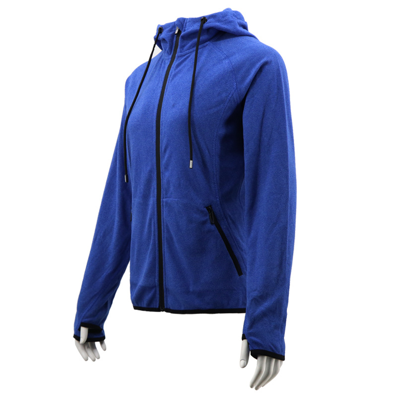 Ladies Sportswear Clothes Design Ideas Blue Brand Hoody Bicycle Activewear Women Appare Wholesale Jacket