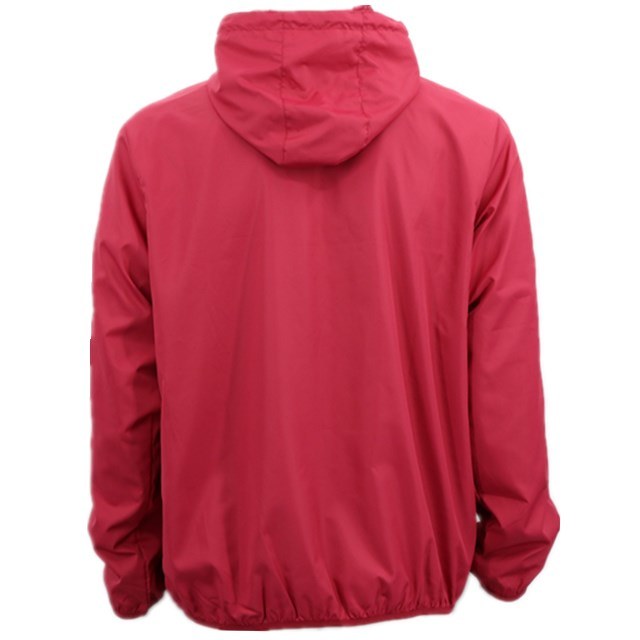 Red Blank New Stylish Cool Light Softshell Price Thin Woven Windcheater Half Zipper Pullover Hoodie Jacket Waterproof Outerwear Hip Hop for Men and Women