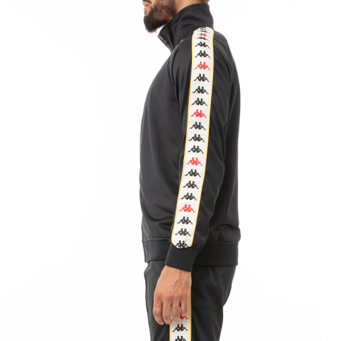 Custom Velour Tracksuit for Men Black Red Yellow Gold