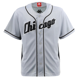 Chicago Kappa Mens Baseball T Shirt with Button