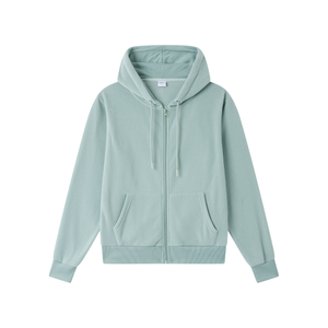 Women's polar fleece opened hoodie, spring coat, fashionable trench coat 