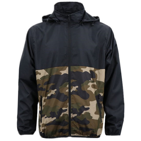 Chinese Popular New Latest Design Cool OEM Varsity Autumn Wear Hip Hop Street Clothing Clothes Army College Camouflage Camo Bomber Wind Breaker Jacket for Men