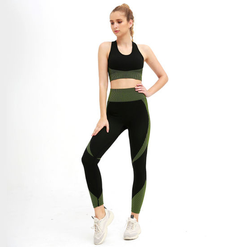 Women Top Yoga Sport Shirt Wear Sexy Clothes Long Sleeve Jacket Fitness Sportswear Vest Apparel Gym Workout Activewear Sets for Female High Waisted