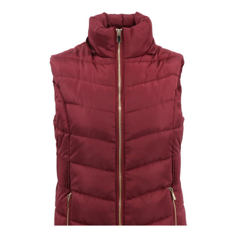 Wholesale Puffer Women Sleeveless Vest Fight Floral New Design Fashion Red Bomber Jacket