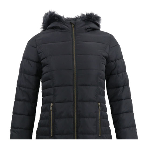 Women Long Down Back Winter Parka Real Custom Hooded Streetwear Long Sleeve Jacket