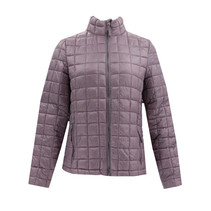 Ladies Winter Wear Embroidery Puffy Cotton Light Weight Nylon Water Proof Shiny Zipper Packable Women's Padded Jacket
