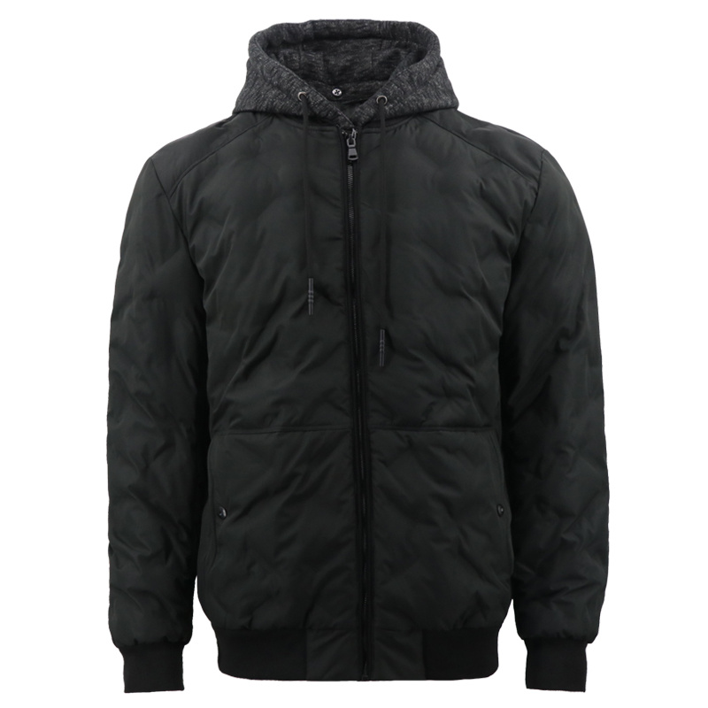 Cold Weather Outdoor New Design Customized Padding Thick Cotton Down Soccer Wear Waterproof Softshell Nylon Youth Outerwear Jacket Custom Sports Style for Men