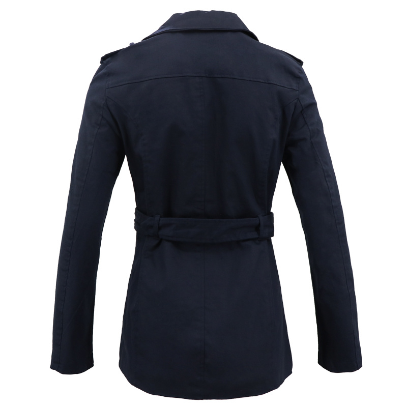 Women Long Fashion Denim Windbreak High Quality Custom Parka Jacket